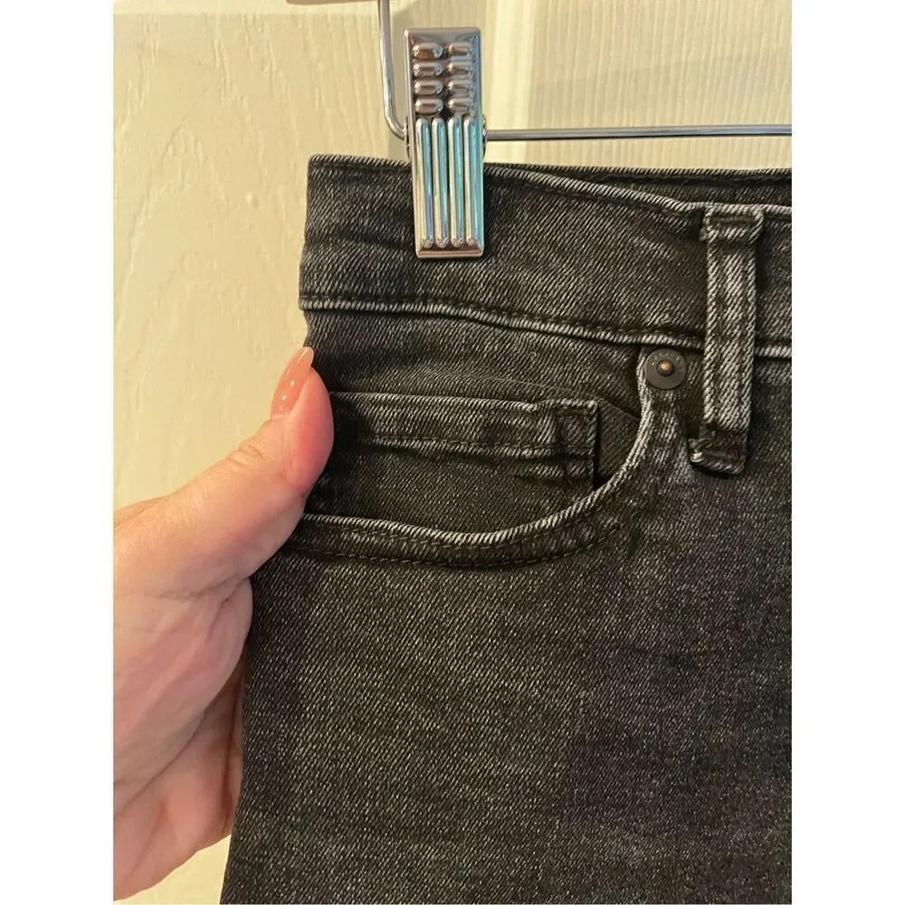 Everlane Black Button Fly High Rise Ankle Skinny Jeans sz 25 EUC - Picture 3 of 8